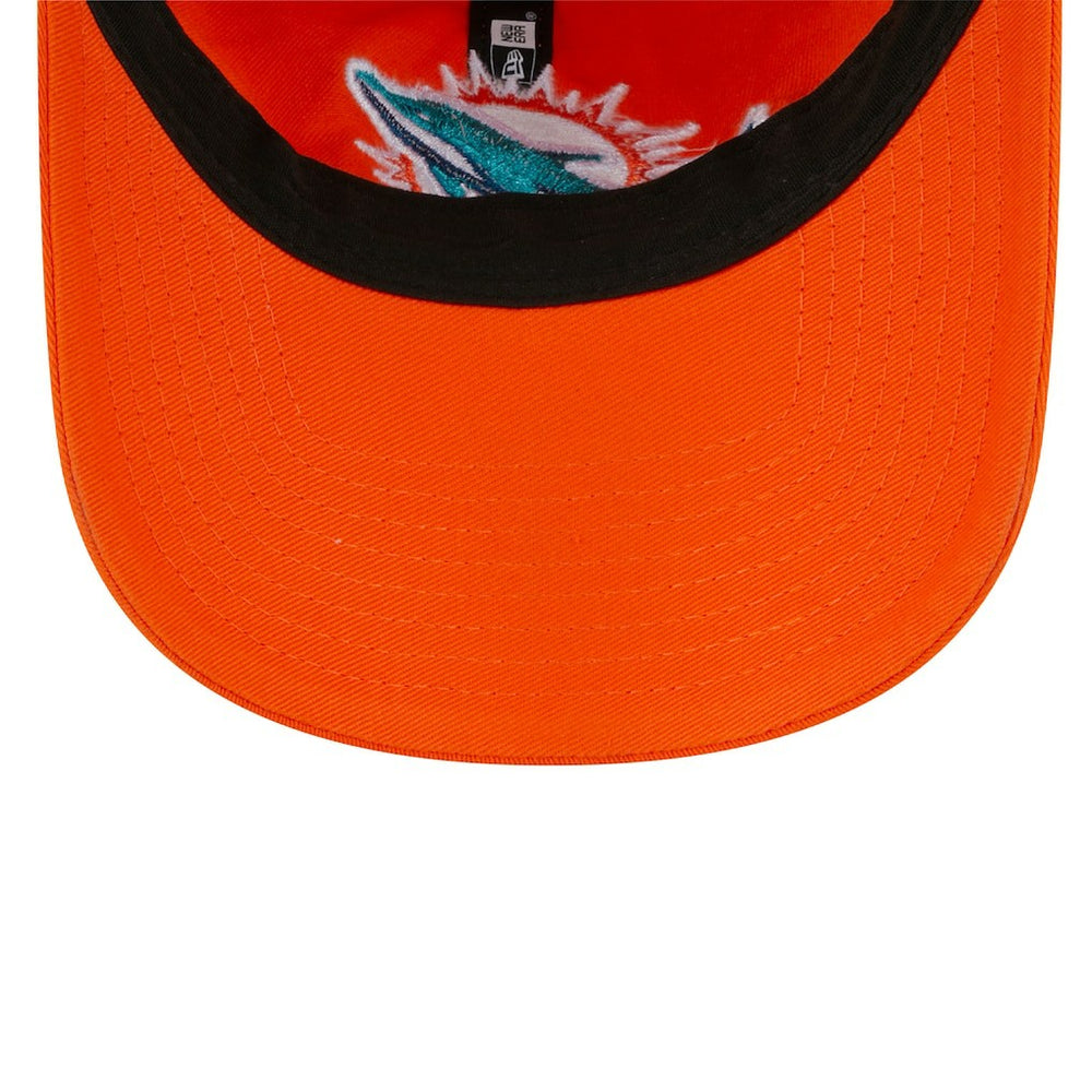 Miami Dolphins New Era Women's Main Core Classic 2.0 9TWENTY Adjustable Hat - Orange Hats
