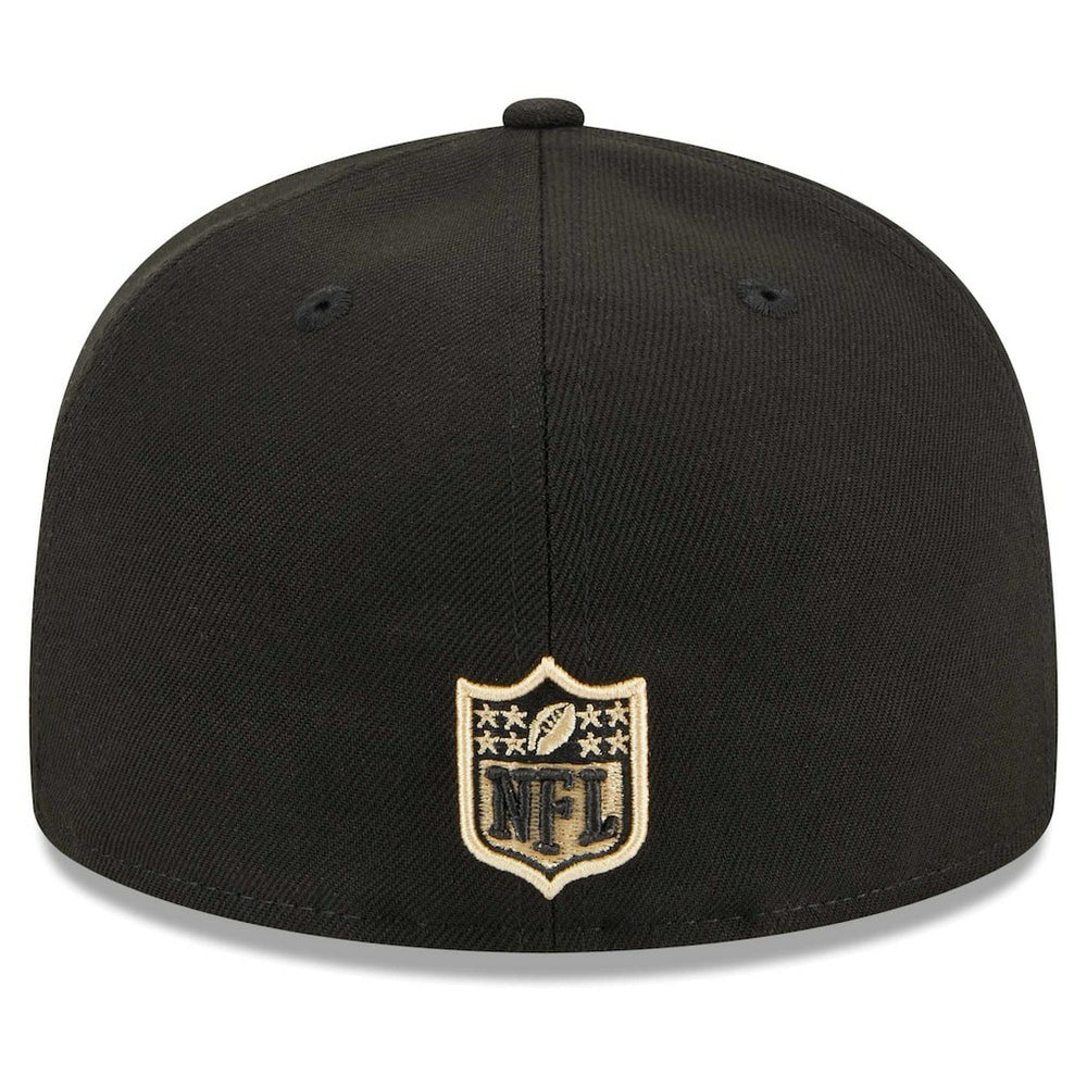 New Orleans Saints New Era Main Patch 59FIFTY Fitted Hat - Black Hats