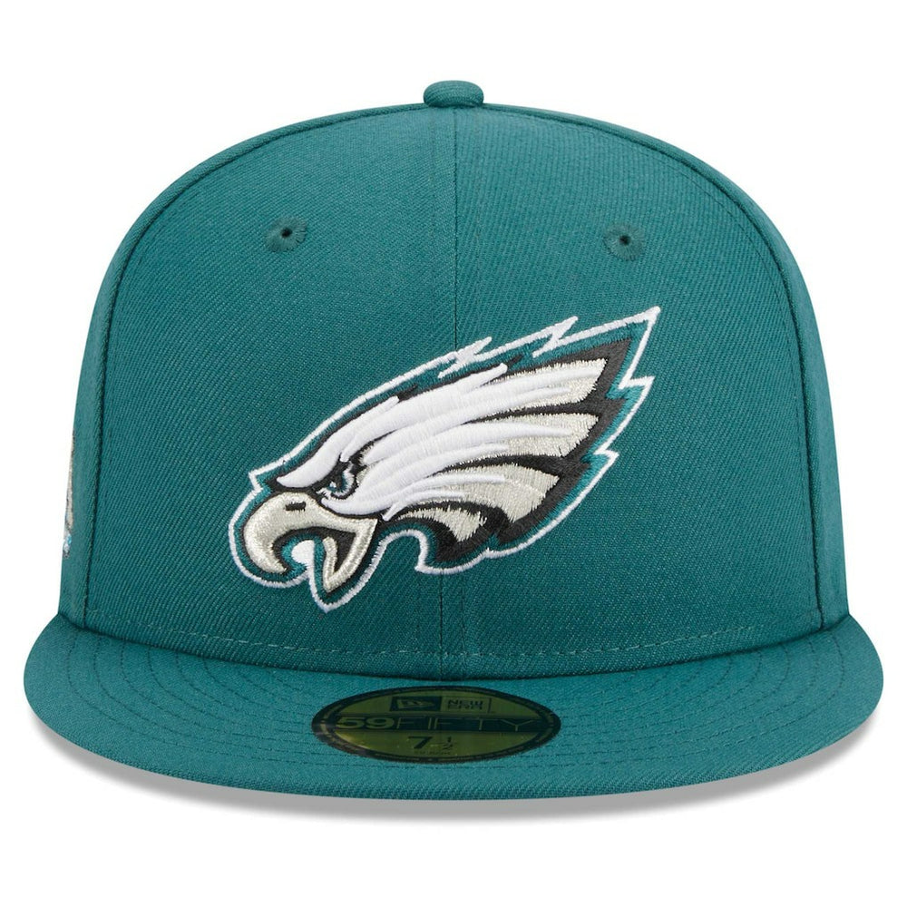 Philadelphia Eagles New Era Main Patch 59FIFTY Fitted Hat - Midnight Green Hats