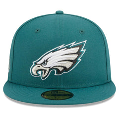 Philadelphia Eagles New Era Main Patch 59FIFTY Fitted Hat - Midnight Green Hats