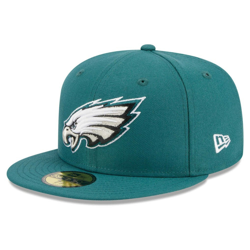 Philadelphia Eagles New Era Main Patch 59FIFTY Fitted Hat - Midnight Green Hats