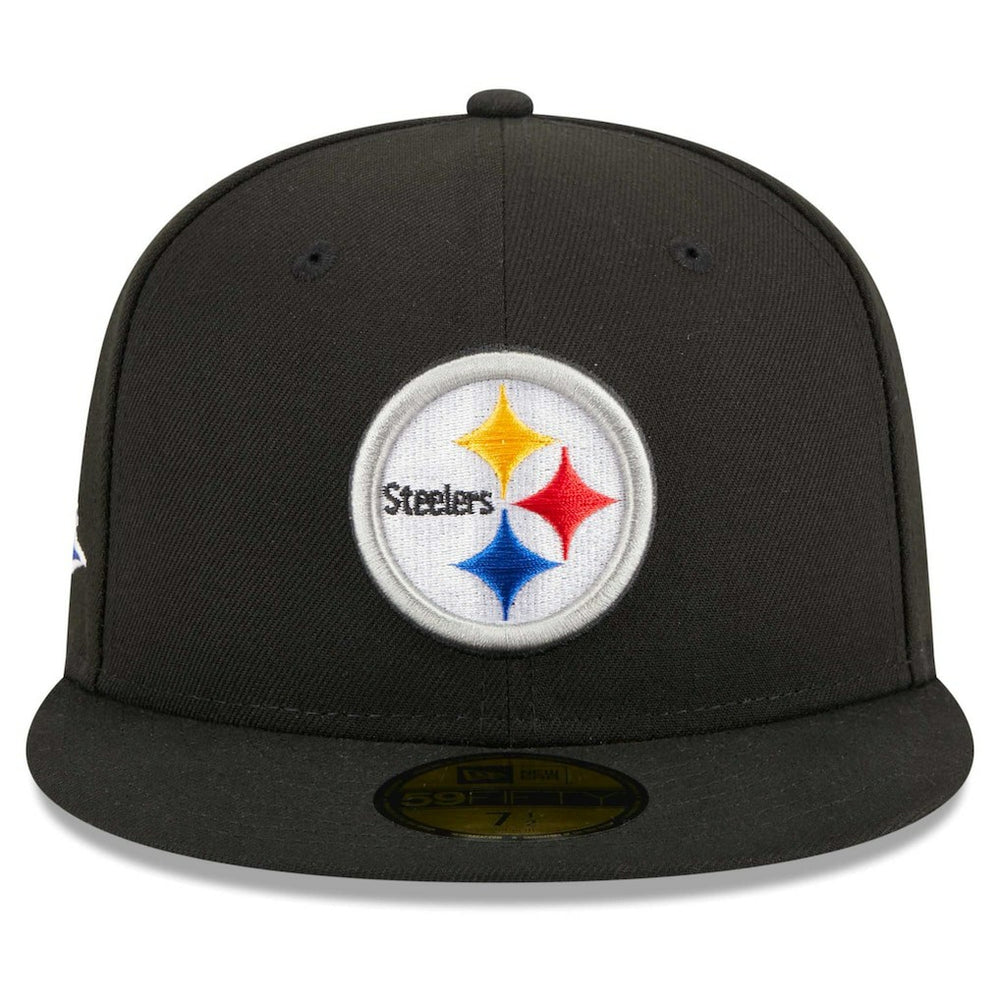 Pittsburgh Steelers New Era Main Patch 59FIFTY Fitted Hat - Black Hats