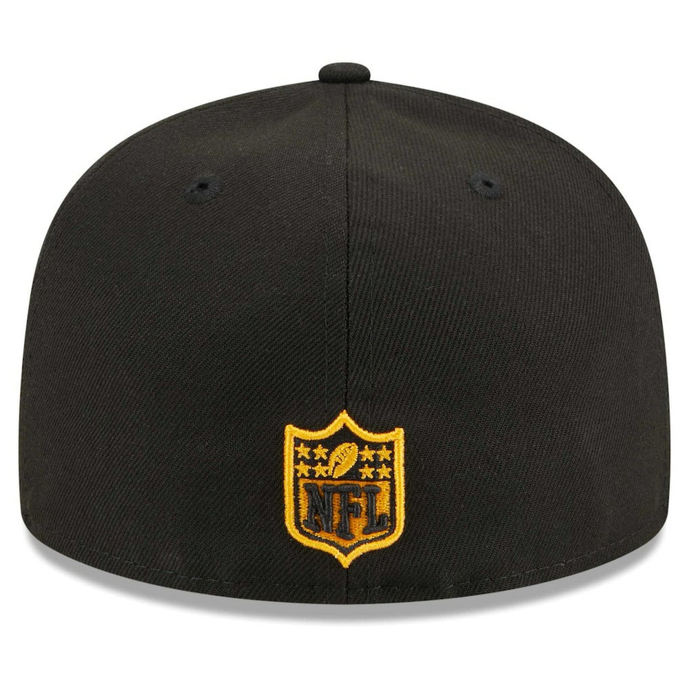 Pittsburgh Steelers New Era Main Patch 59FIFTY Fitted Hat - Black Hats