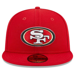 San Francisco 49ers New Era Main Patch 59FIFTY Fitted Hat - Scarlet Hats