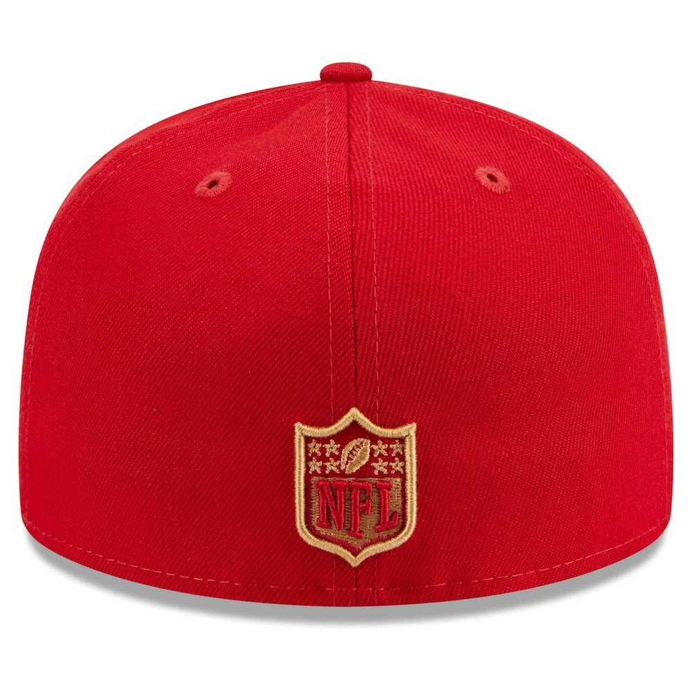 San Francisco 49ers New Era Main Patch 59FIFTY Fitted Hat - Scarlet Hats