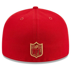 San Francisco 49ers New Era Main Patch 59FIFTY Fitted Hat - Scarlet Hats