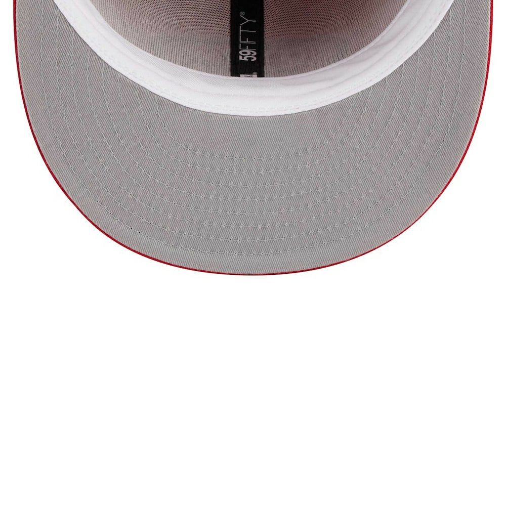 San Francisco 49ers New Era Main Patch 59FIFTY Fitted Hat - Scarlet Hats