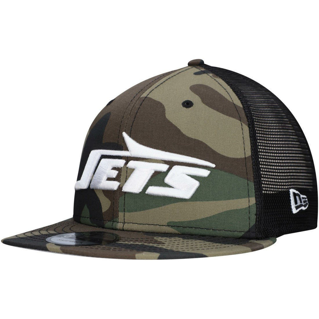 New York Jets New Era Youth Main Trucker 9FIFTY Snapback Hat - Camo Hats