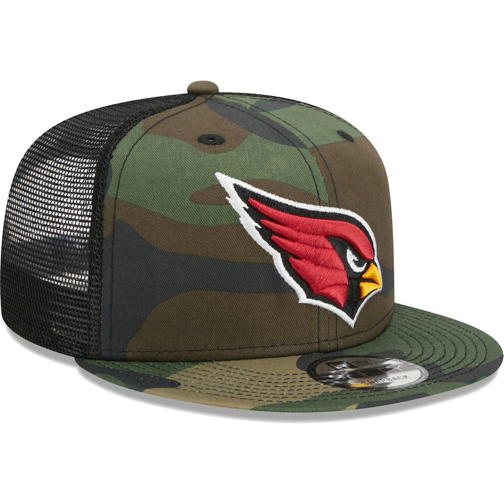 Arizona Cardinals New Era Main Trucker 9FIFTY Snapback Hat - Camo Hats