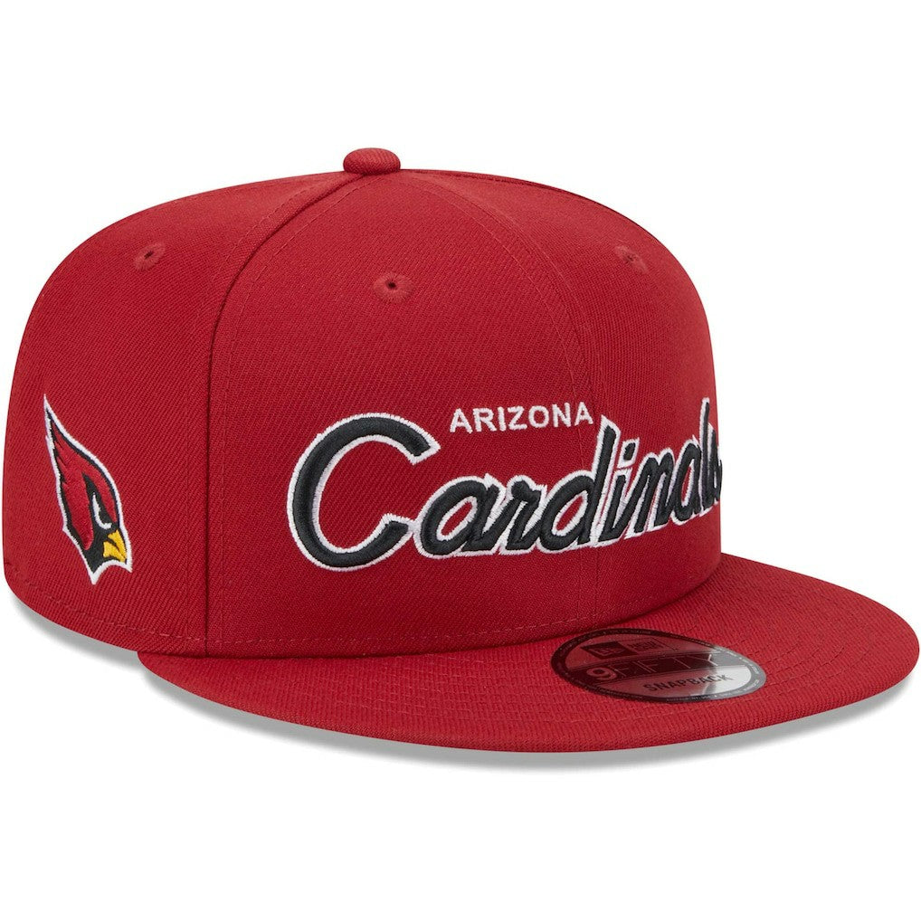 Arizona Cardinals New Era Main Script 9FIFTY Snapback Hat - Cardinal Hats