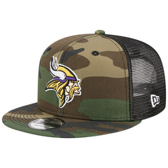 Minnesota Vikings New Era Main Trucker 9FIFTY Snapback Hat - Camo Hats