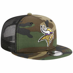Minnesota Vikings New Era Main Trucker 9FIFTY Snapback Hat - Camo Hats