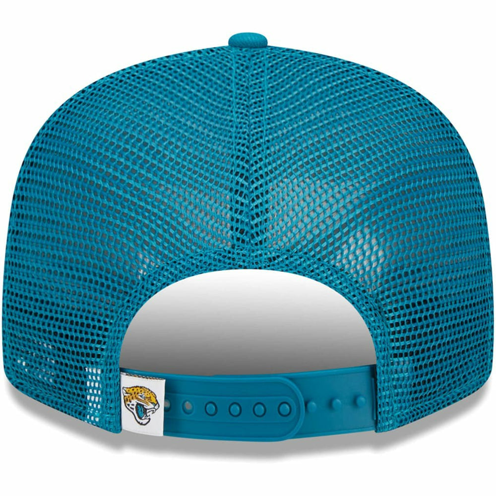 Jacksonville Jaguars New Era Youth Main Trucker 9FIFTY Snapback Hat - Teal Hats