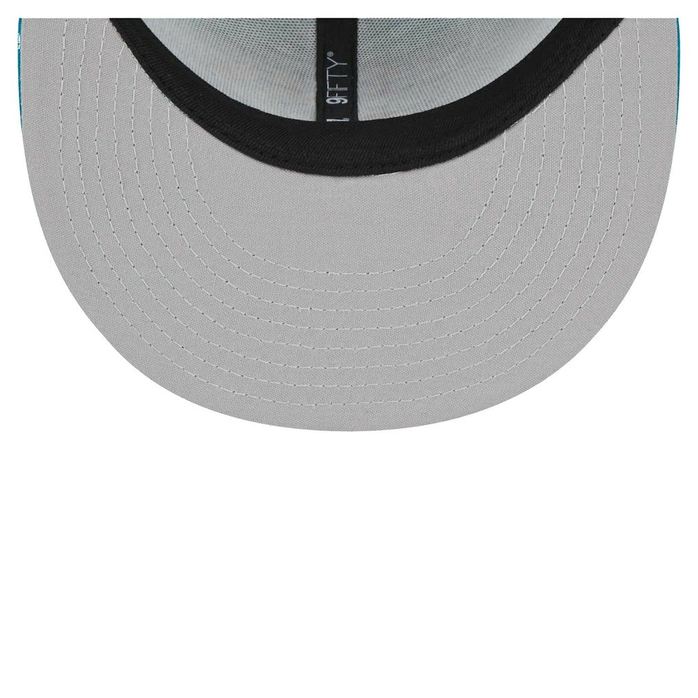 Jacksonville Jaguars New Era Youth Main Trucker 9FIFTY Snapback Hat - Teal Hats