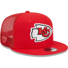 Kansas City Chiefs New Era Youth Main Trucker 9FIFTY Snapback Hat - Red Hats