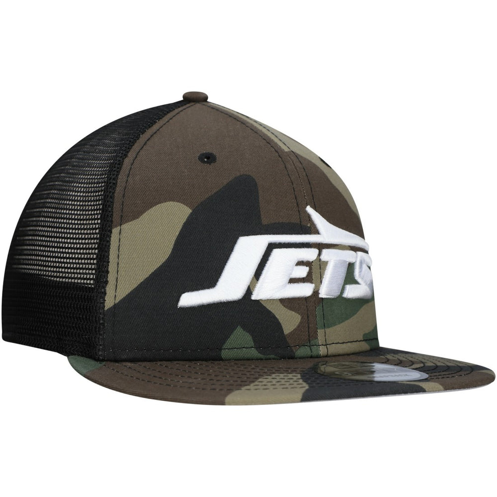 New York Jets New Era Main Trucker 9FIFTY Snapback Hat - Camo Hats