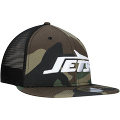 New York Jets New Era Main Trucker 9FIFTY Snapback Hat - Camo Hats