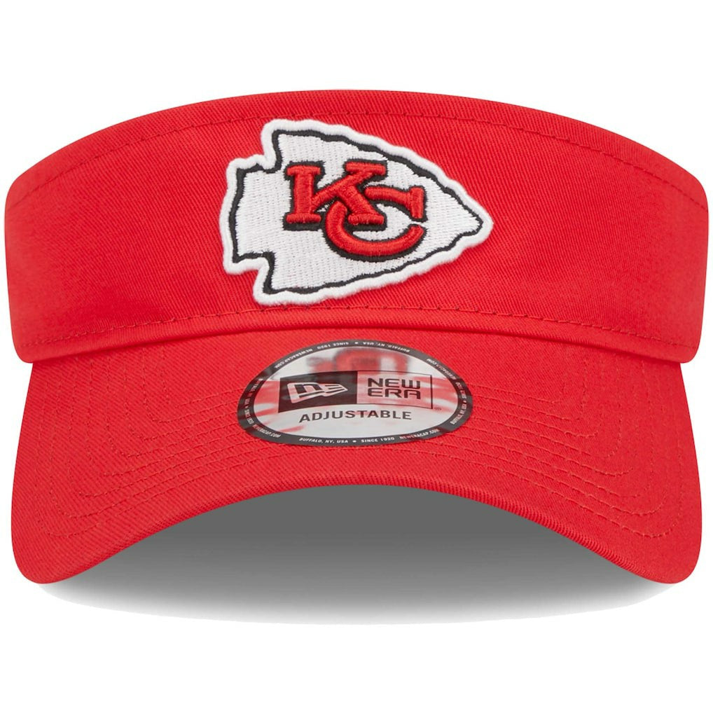 Kansas City Chiefs New Era Main Adjustable Visor - Red