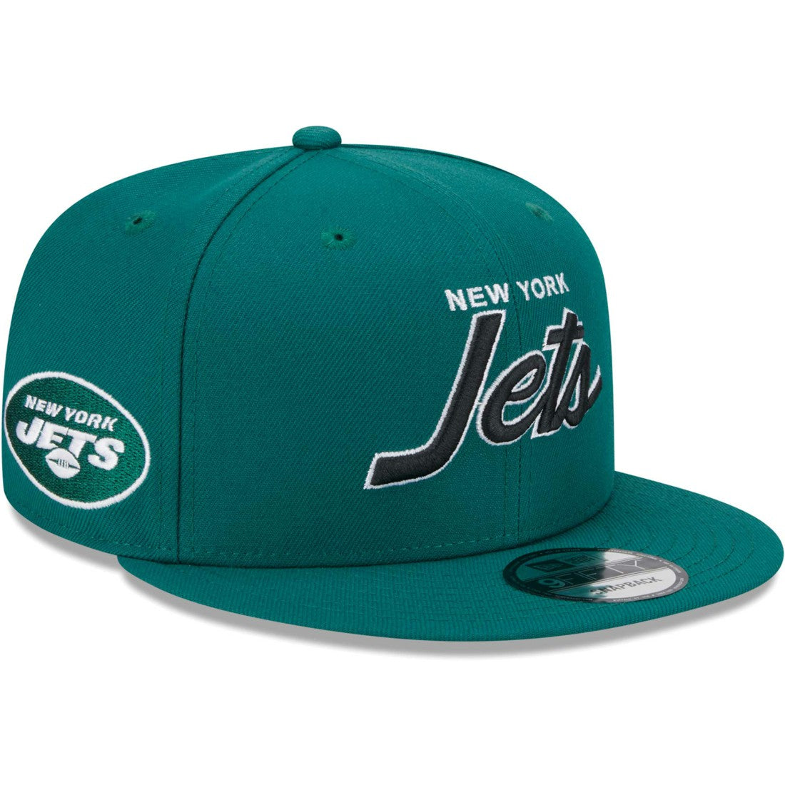 New York Jets New Era Main Script 9FIFTY Snapback Hat - Green Hats