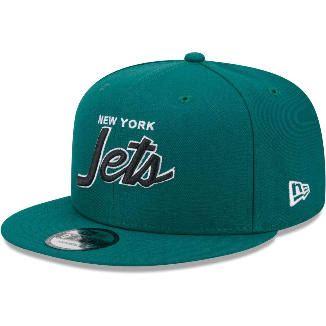 New York Jets New Era Main Script 9FIFTY Snapback Hat - Green Hats