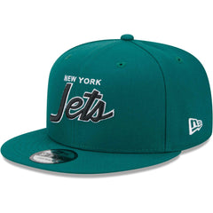 New York Jets New Era Main Script 9FIFTY Snapback Hat - Green Hats