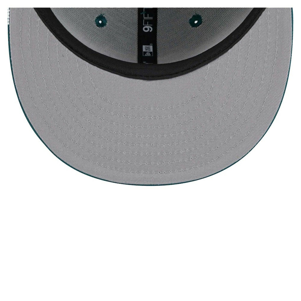 Philadelphia Eagles New Era Main Script 9FIFTY Snapback Hat - Midnight Green Hats