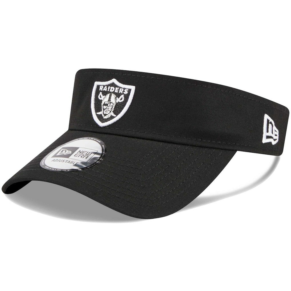 Las Vegas Raiders New Era Main Adjustable Visor - Black