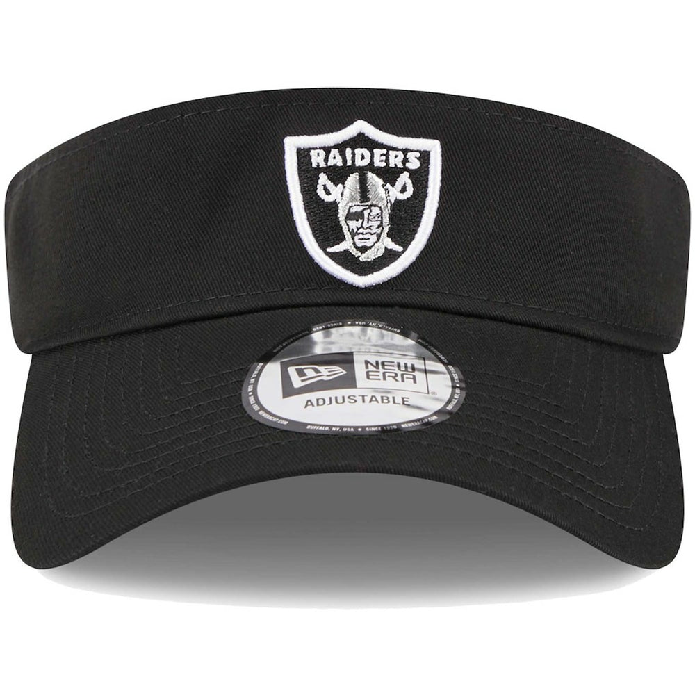 Las Vegas Raiders New Era Main Adjustable Visor - Black