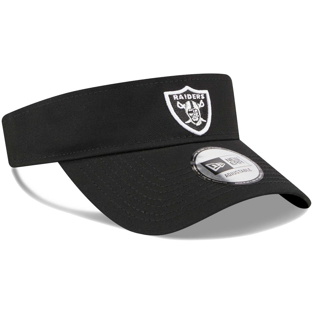 Las Vegas Raiders New Era Main Adjustable Visor - Black