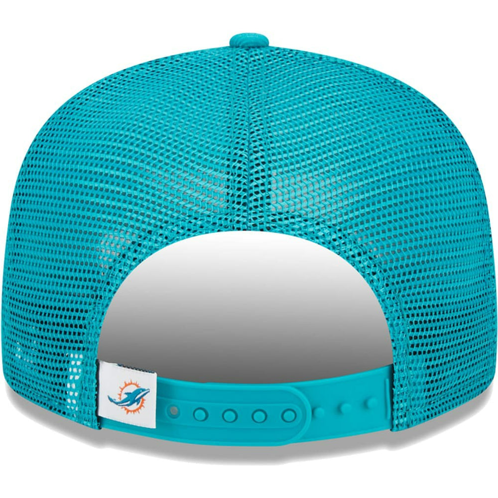 Miami Dolphins New Era Youth Main Trucker 9FIFTY Snapback Hat - Aqua Hats