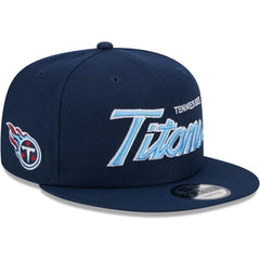 Tennessee Titans New Era Main Script 9FIFTY Snapback Hat - Navy Hats