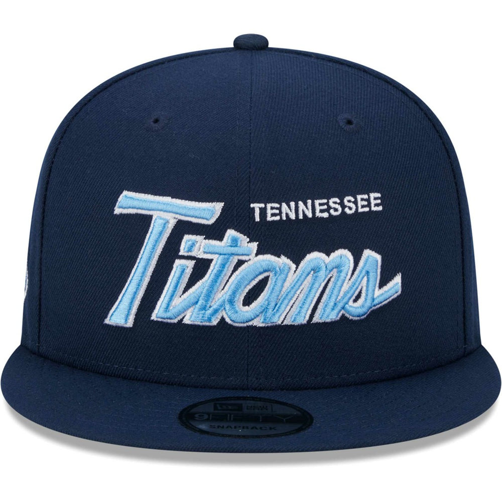 Tennessee Titans New Era Main Script 9FIFTY Snapback Hat - Navy Hats