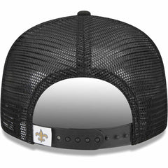 New Orleans Saints New Era Youth Main Trucker 9FIFTY Snapback Hat - Black Hats