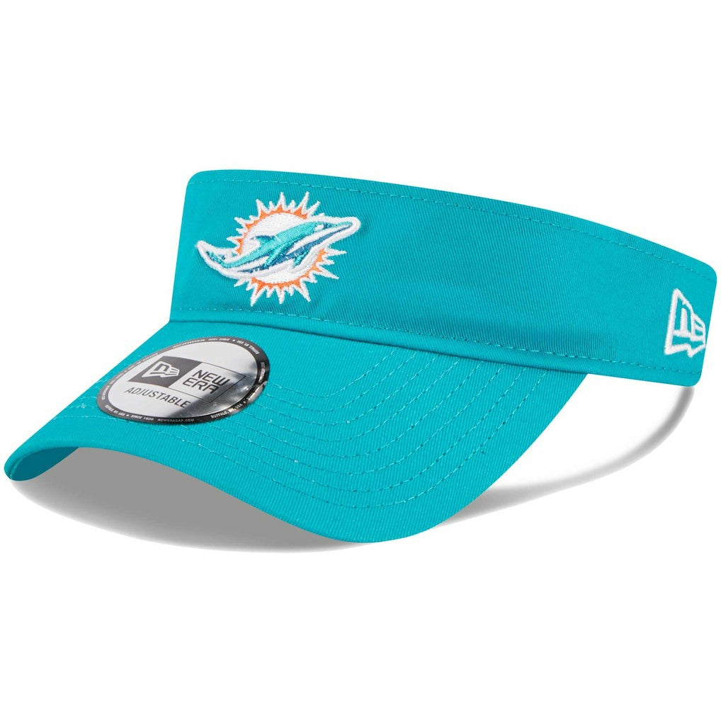 Miami Dolphins New Era Main Adjustable Visor - Aqua