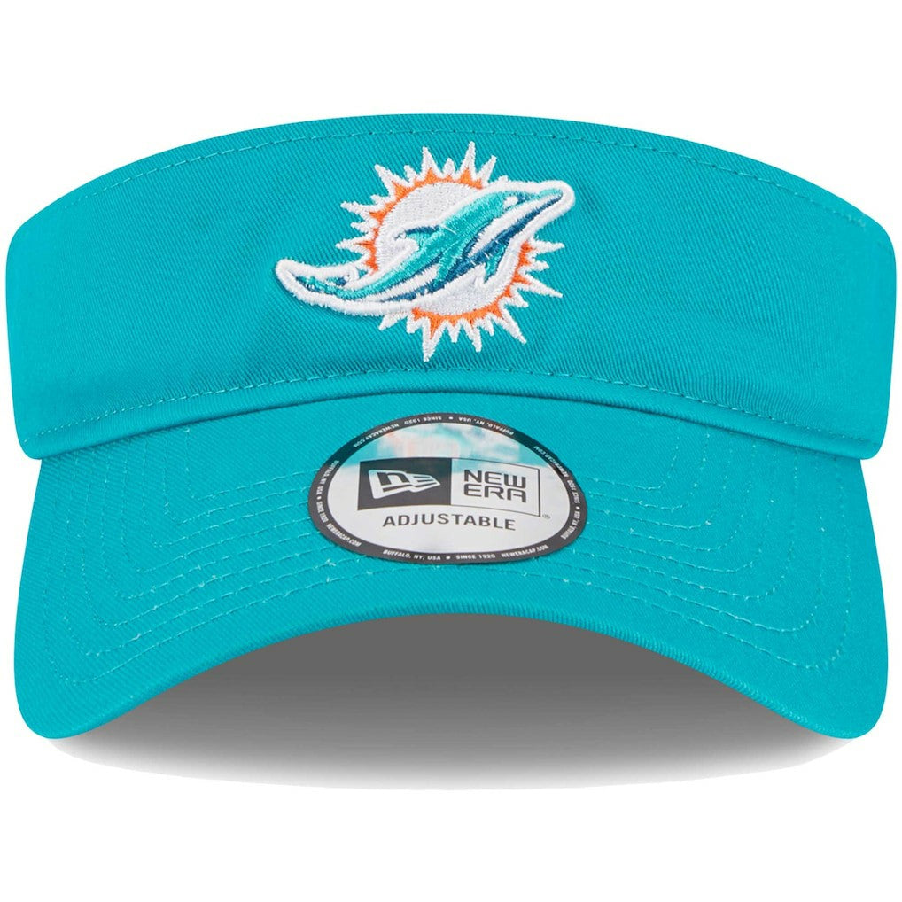 Miami Dolphins New Era Main Adjustable Visor - Aqua