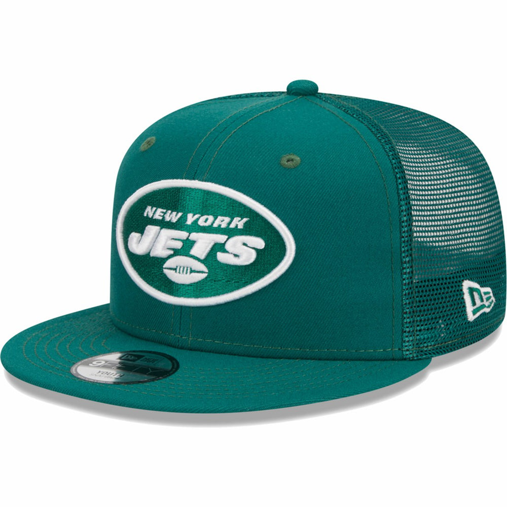 New York Jets New Era Youth Main Trucker 9FIFTY Snapback Hat - Green Hats