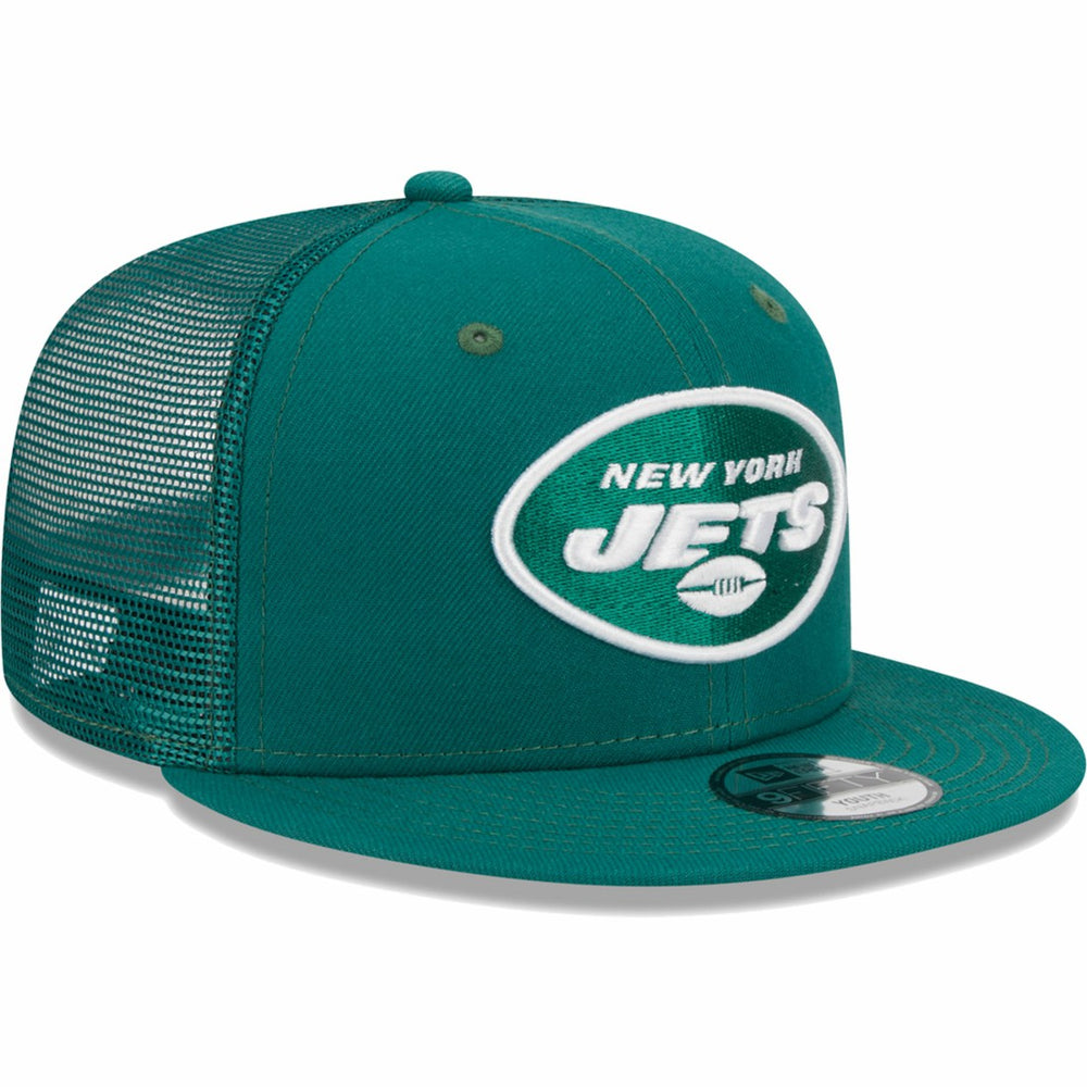 New York Jets New Era Youth Main Trucker 9FIFTY Snapback Hat - Green Hats