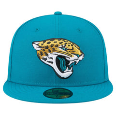 Jacksonville Jaguars New Era Main 59FIFTY Fitted Hat - Teal Hats