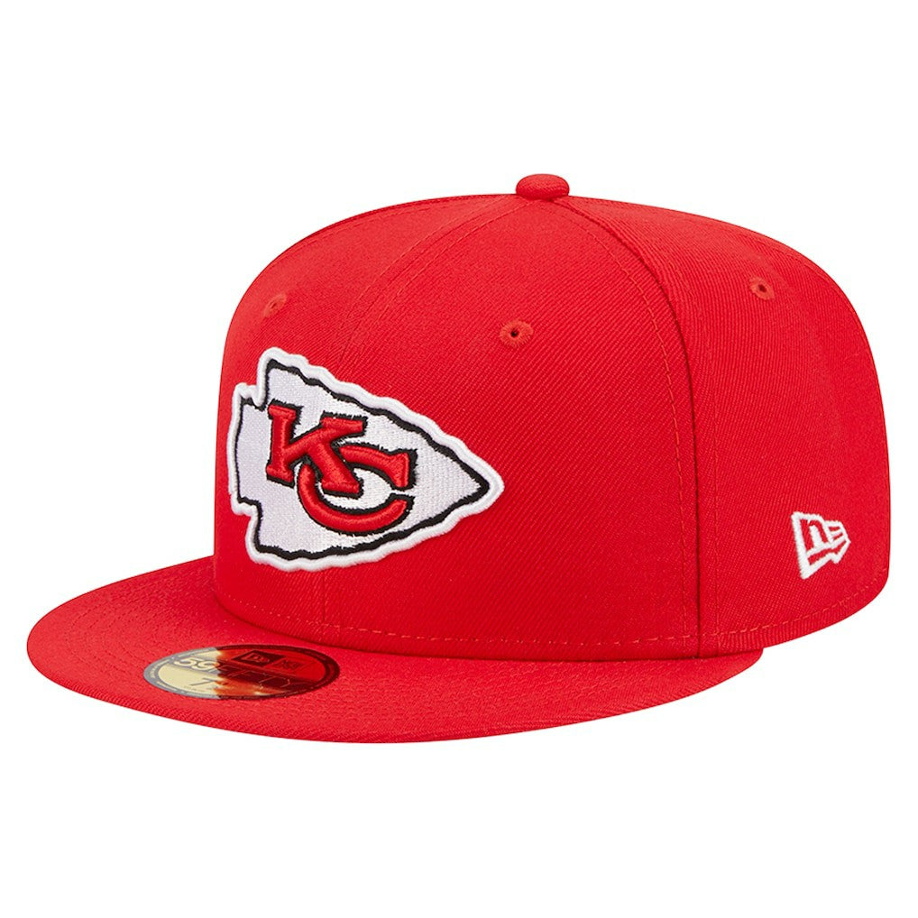 Kansas City Chiefs New Era Main 59FIFTY Fitted Hat - Red Hats