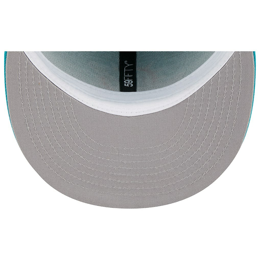 Miami Dolphins New Era Main 59FIFTY Fitted Hat - Aqua Hats