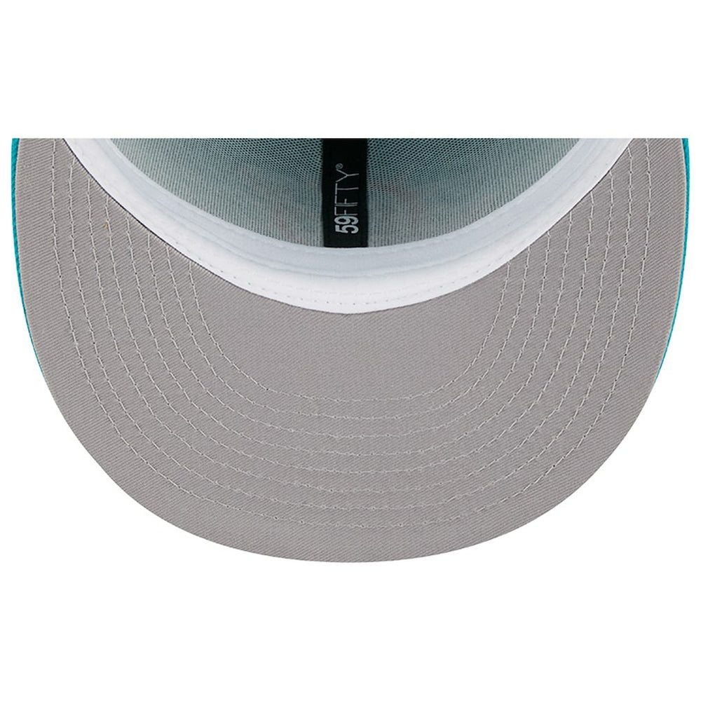 Miami Dolphins New Era Main 59FIFTY Fitted Hat - Aqua Hats
