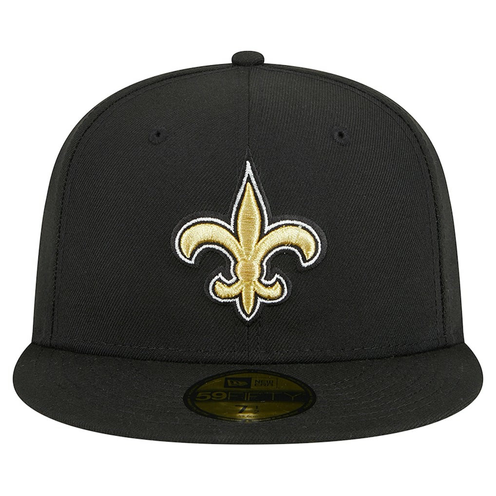 New Orleans Saints New Era Main 59FIFTY Fitted Hat - Black Hats