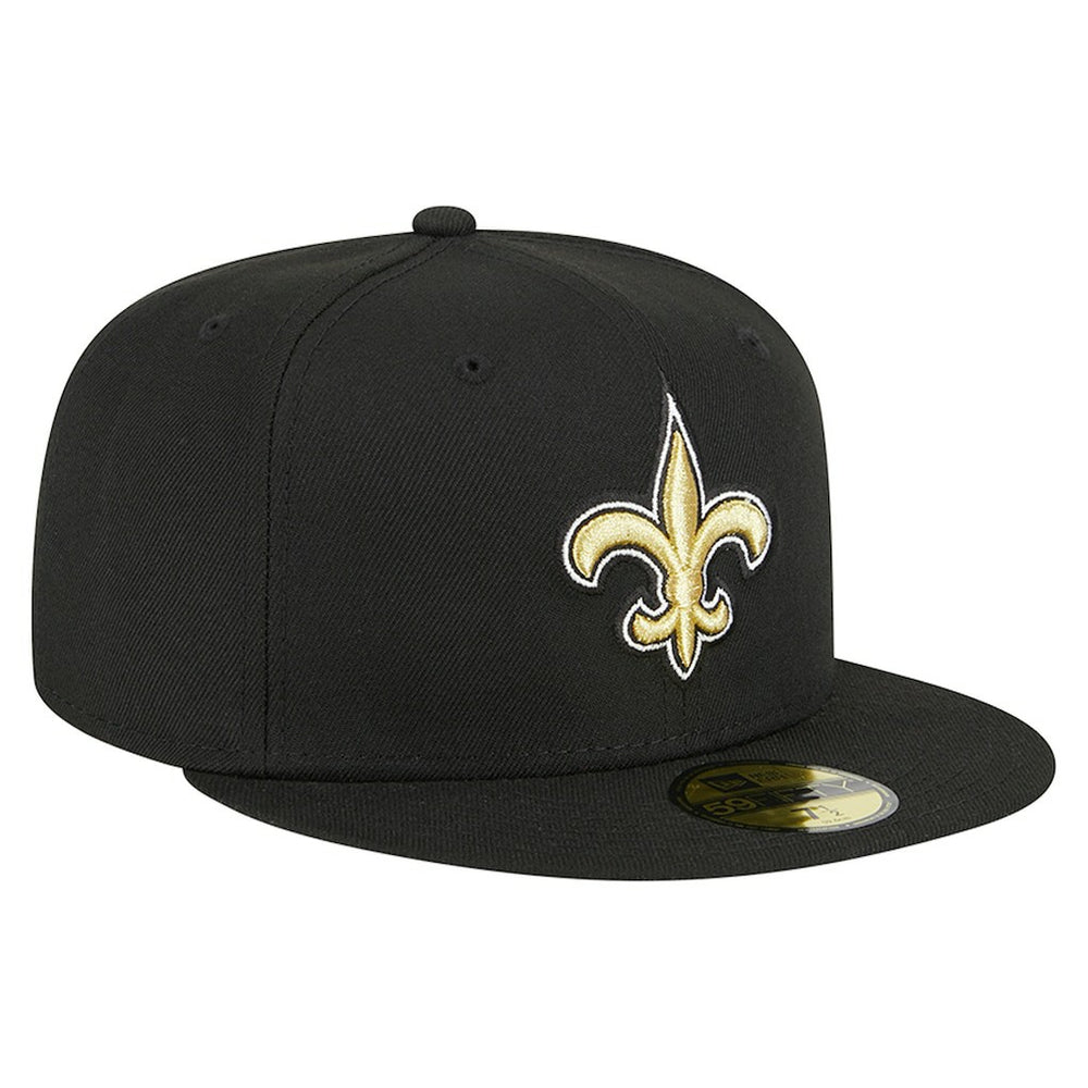 New Orleans Saints New Era Main 59FIFTY Fitted Hat - Black Hats