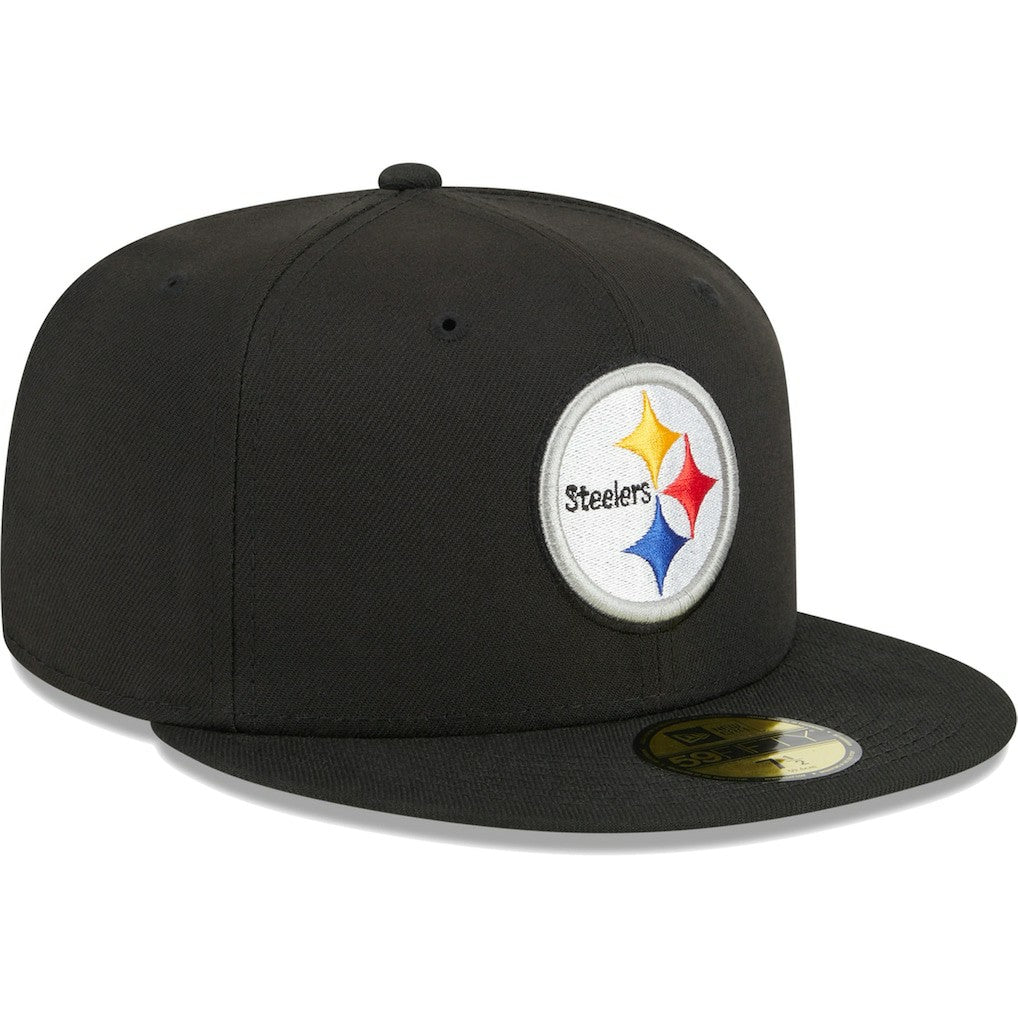 Pittsburgh Steelers New Era Main 59FIFTY Fitted Hat - Black Hats