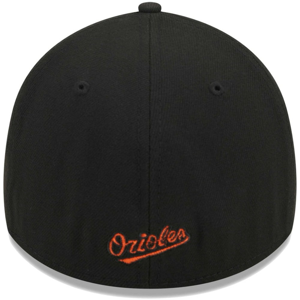 Baltimore Orioles New Era Logo 39THIRTY Flex Hat - Black Hats