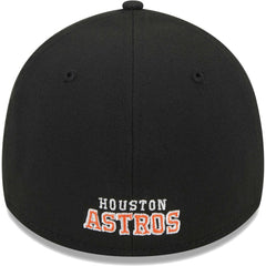 Houston Astros New Era Logo 39THIRTY Flex Hat - Black Hats