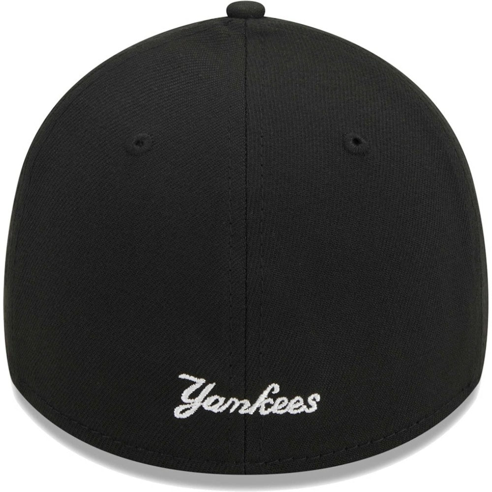 New York Yankees New Era Logo 39THIRTY Flex Hat - Black Hats