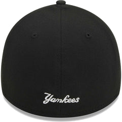 New York Yankees New Era Logo 39THIRTY Flex Hat - Black Hats