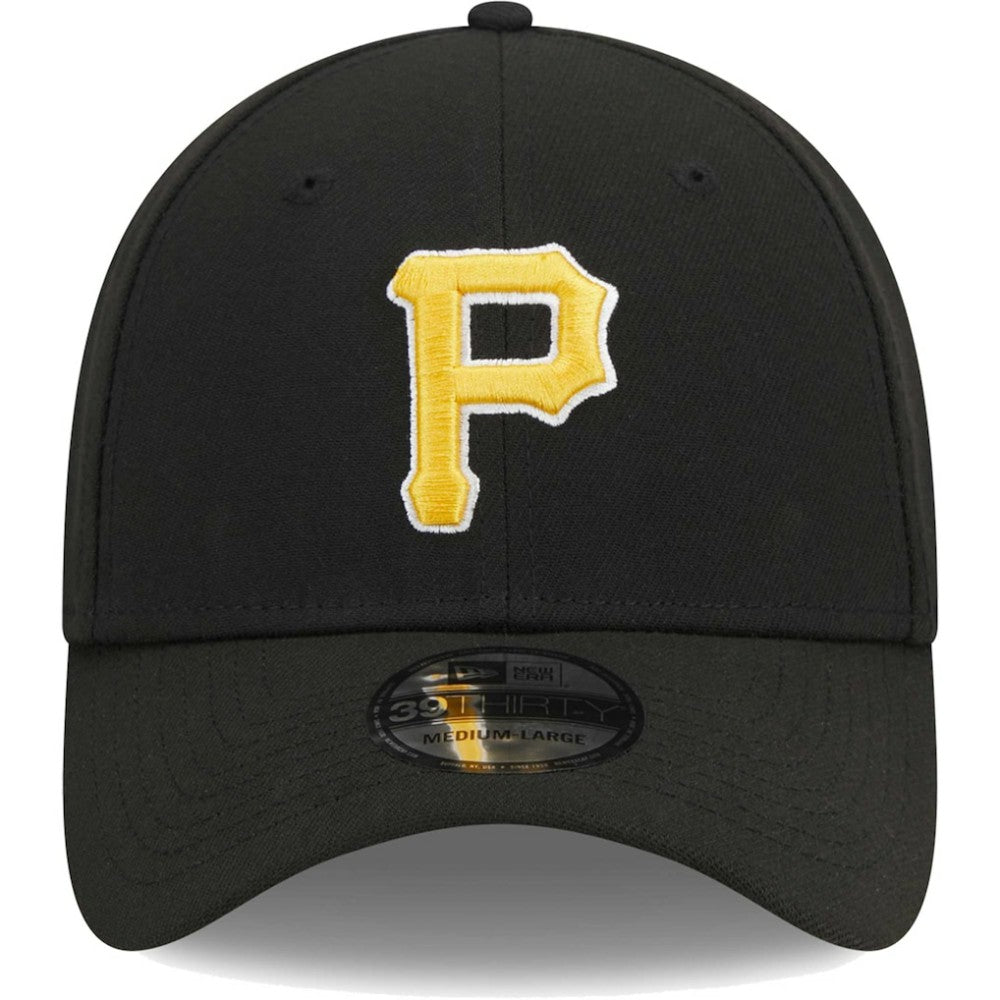 Pittsburgh Pirates New Era Logo 39THIRTY Flex Hat - Black Hats