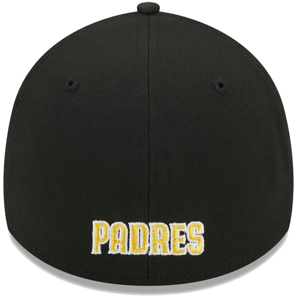 San Diego Padres New Era Logo 39THIRTY Flex Hat - Black Hats